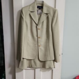 Evan Picone Cream Blazer Classic Tailored Style